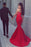 Red Sweetheart Mermaid Prom Dress