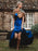 Regal Sapphire V-Neck Mermaid Prom Gown