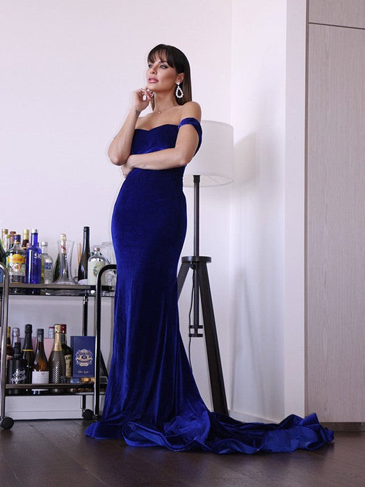 Royal Blue Mermaid Evening Dress