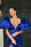 Royal Blue Mermaid Prom Dress with Slit