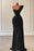 Sage One-Shoulder Mermaid Prom Dress with Beadings and Split