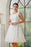 Scoop Neck Sleeveless Ivory Sequins Short Prom Dresses - Prom Dresses