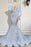 Sequin Embellished High Neck Mermaid Prom Dress with Long Sleeves