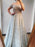 Sequined Off-Shoulder Prom Dress with Long Sleeve Pleated A-Line Design