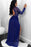 Sequins Long Sleeves Prom Dress with Slit