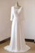 Sexy 3/4 Sleeves and Backless Long Chiffon Beach Wedding Dress - Wedding Dresses