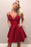 Sexy V-Neck Short Homecoming Dresses Sleeveless Satin Aline Party Dress with Pockets - Prom Dresses