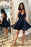 Sexy V-Neck Short Homecoming Dresses Sleeveless Satin Aline Party Dress with Pockets - Prom Dresses