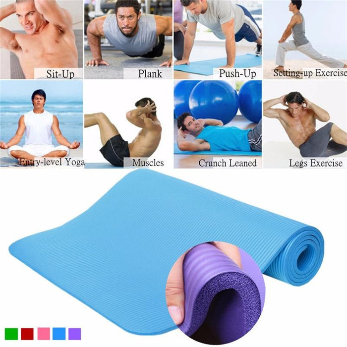 SGODDE 183*61*1cm Thickess Non-Slip Yoga Mat Sport Gym Soft Pilates Mat