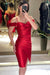 Short Spaghetti-Strap Mermaid Prom Dress with Split