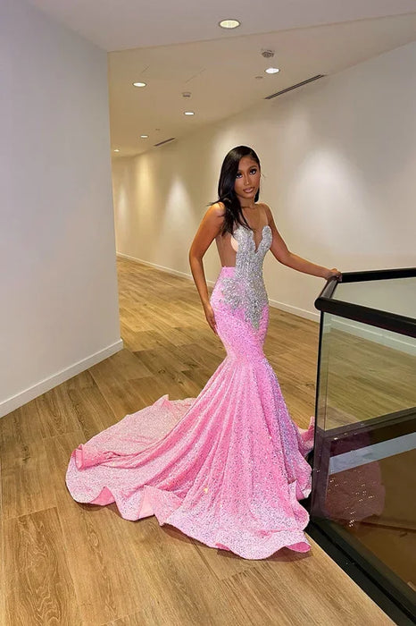 Shoulder Straps Luxurious Tulle Mermaid Prom Dress