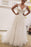 Simple Tulle Lace Illusion Back A-Line A Line V Neck Wedding Dress - Wedding Dresses