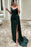 Sleeveless Black Sheath Prom Dress with Mermaid Sweep