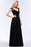 Bridelily Elegant Lace Black V-Neck Sleeveless Bridesmaid Dress with Hollowout Back