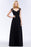 Bridelily Elegant Lace Black V-Neck Sleeveless Bridesmaid Dress with Hollowout Back