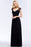 Bridelily Elegant Lace Black V-Neck Sleeveless Bridesmaid Dress with Hollowout Back