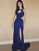Sleeveless Halter Floor-Length A-line With Ruffles Chiffon Dresses - Prom Dresses