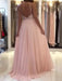 Sleeveless Halter Sweep/Brush Train With Beading Chiffon Dresses - Prom Dresses