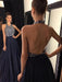 Sleeveless Halter Sweep/Brush Train With Beading Satin Prom Dresses - Prom Dresses