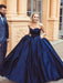 Sleeveless Sweetheart Sweep/Brush Train With Ruffles Satin Dresses - Prom Dresses