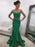 Sleeveless Sweetheart With Ruffles Sweep/Brush Train Satin Dresses - Prom Dresses