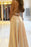 Spaghetti Strap Long Prom Dress With Slit