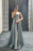 Spaghetti-Strap Sweetheart Long A-Line Prom Dress with Beads