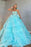 Spaghetti-Strap Sweetheart Tulle Ball Gown Prom Dress with Appliques