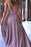 Spaghetti-Straps Applique Mermaid Prom Dress with Split