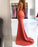 Spaghetti-Straps Mermaid Evening Party Gown