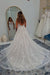 Spaghetti Straps Open Back Appliques Lace A-Line Wedding Dresses
