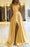 Spaghetti-Straps Prom Dress with Slit