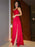 Spaghetti-Straps Prom Dress with Split