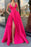 Spaghetti-Straps Prom Dress with Split and Pockets