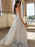 Spaghetti Straps Sweep/Brush Train Tulle With Beading Dresses - Prom Dresses