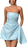 Sparkle Strapless Mini Party Dress Backless Satin Jacquard Homecoming Dress - Prom Dresses