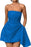 Sparkle Strapless Mini Party Dress Backless Satin Jacquard Homecoming Dress - Prom Dresses