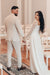 Square Neck Sequins Mermaid Wedding Dress Long Bridal Dress with Train - Wedding Dresses