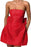 Strapless Ruched Satin SHort Party Dress Backless Jacquard Homecoming Dress with Bow - Prom Dresses