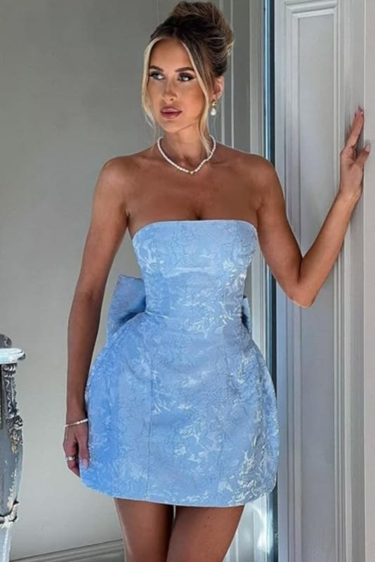 Satin Short Homecoming Dresses Bridelily
