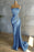 Straps Mermaid Appliques Bead Prom Dress