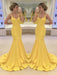 Straps Sleeveless Sweep/Brush Train With Layers Satin Dresses - Prom Dresses