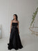Stunning A-Line Square Neck Spaghetti Straps Satin Prom Dresses with Slit - Prom Dresses