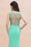 Stylish Crew Neck 3D-Floral Appliques Mermaid Evening Dress Sleeveless - Prom Dresses