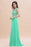 Stylish Crew Neck 3D-Floral Appliques Mermaid Evening Dress Sleeveless - Prom Dresses