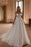 Sweet Off-the-Shoulder Beaded Tulle Lace A-Line Wedding Dress