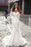 Sweetheart Long Sleeves High Collar Appliques Lace Mermaid Wedding Dress