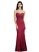Sweetheart Mermaid Evening Dress Crew Neck Lace Appliques Trumpet Bridesmaid Dress Sleeveless - Burgundy / US 2 - Prom Dresses