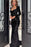 Sweetheart Mermaid Prom Dress with Long Sleeves Black Sequins