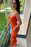 Sweetheart Mermaid Prom Dress With Split - Orange